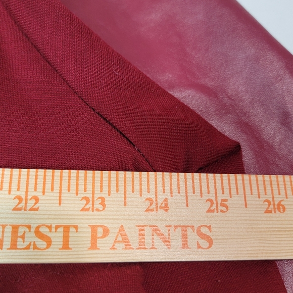 IMAN Burgundy Red Leather Jacket Plus Size 1X - Picture 9 of 11